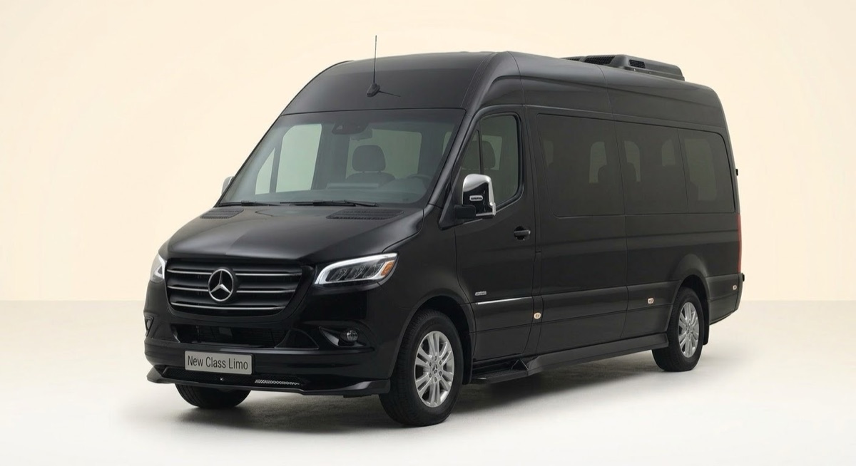 Black Sprinter Van from the New Class Limo fleet