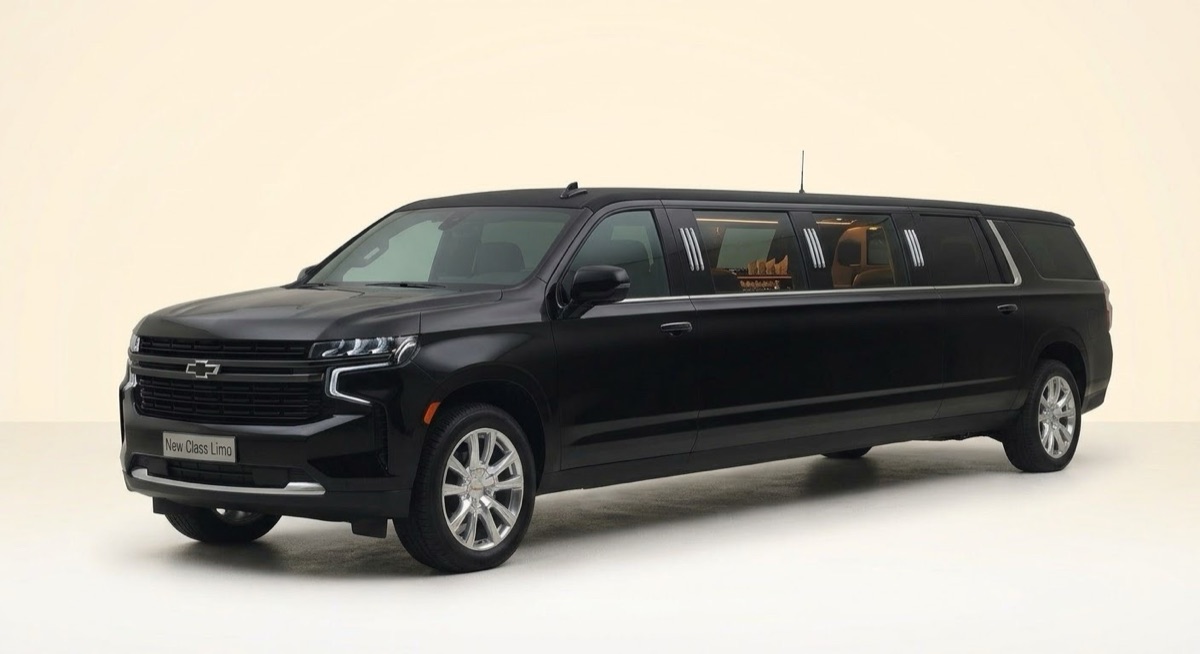 Black Stretch SUV Limousine from the New Class Limo fleet