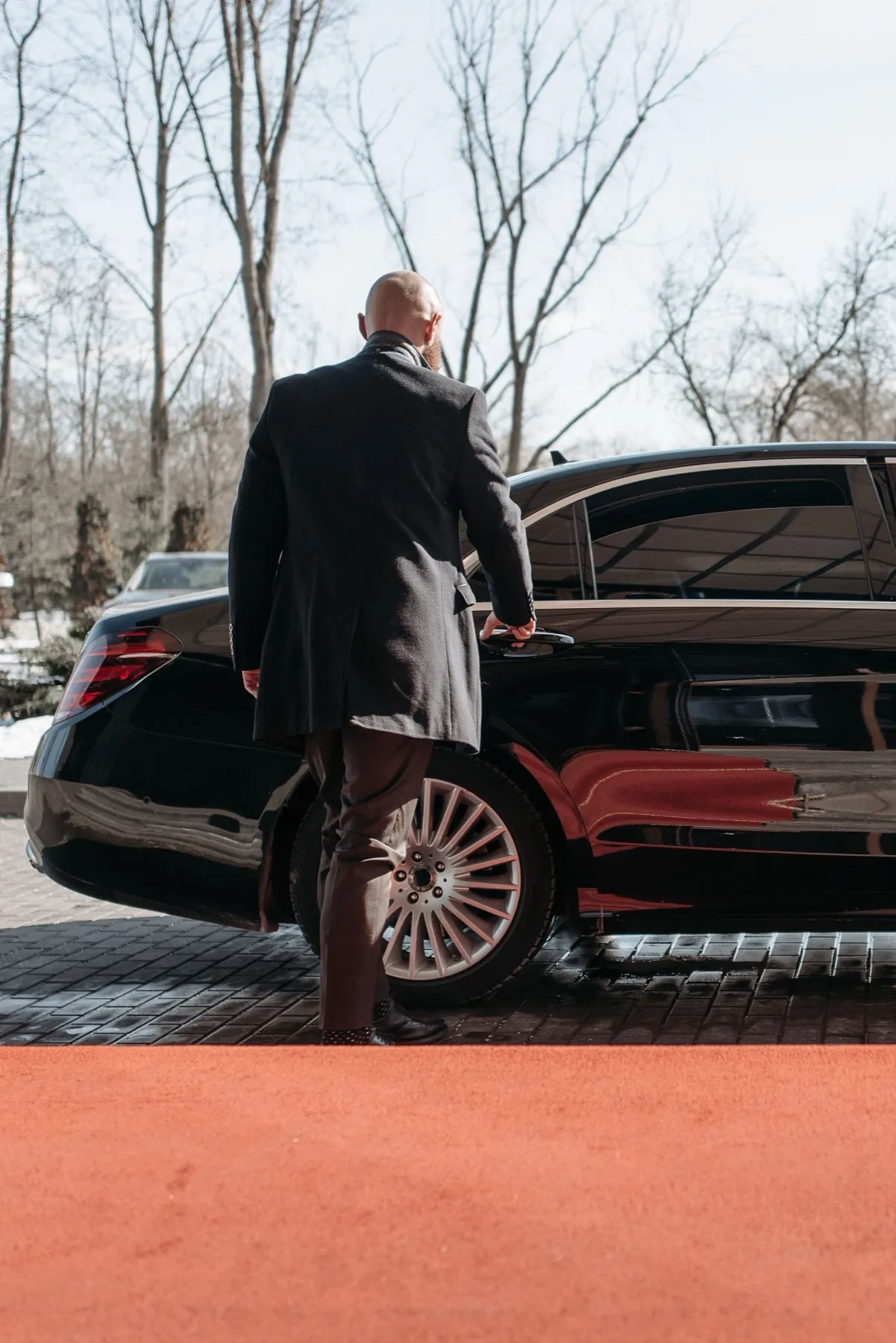 Chauffeur waiting for a passenger
